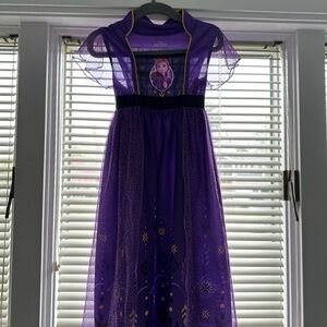 Purple Anna Kids Costume Dress